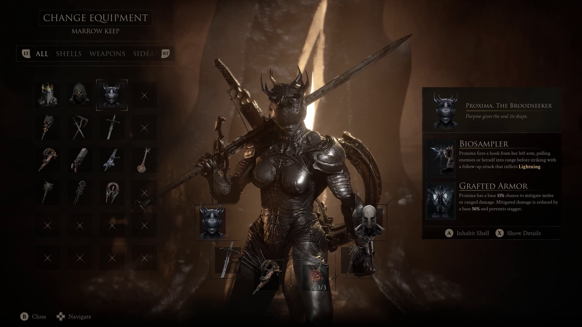 Proxima y su equipo en una captura oficial de Mortal Shell II